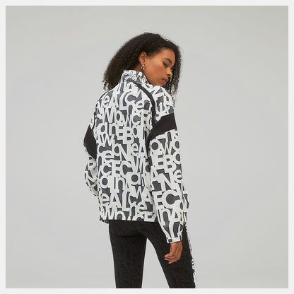White Relentless Printed Woven Jacket | New Balance Clothing