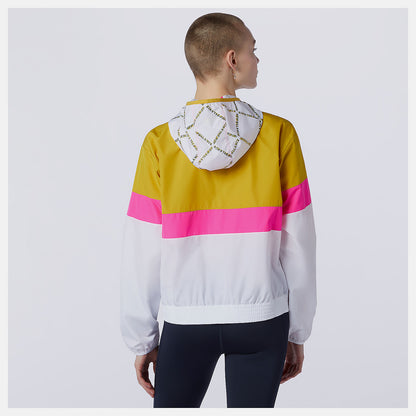 Gold Printed Fast Flight Jacket | New Balance Clothing