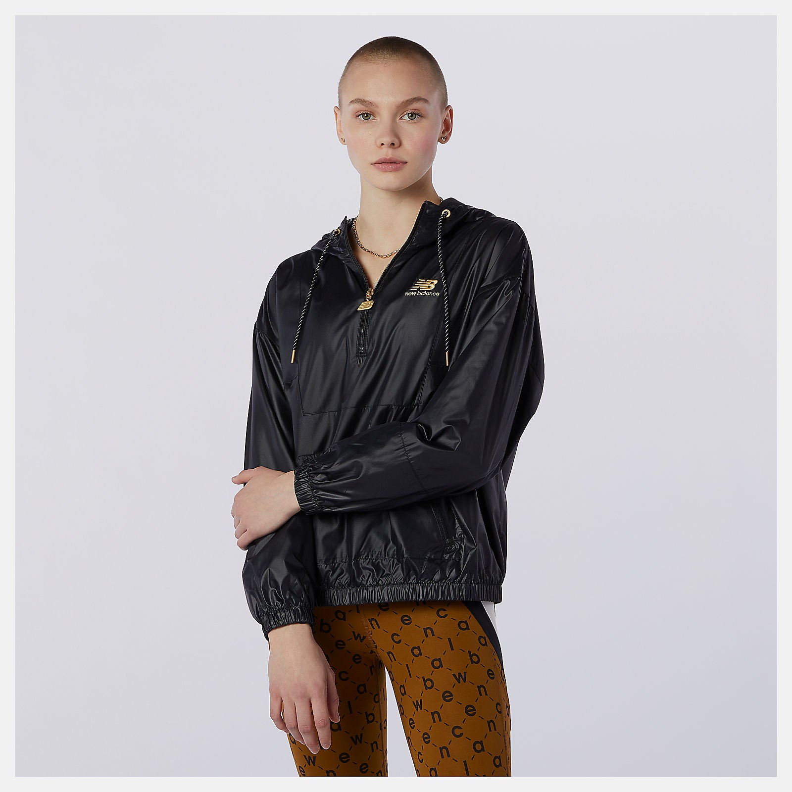 Black NB Athletics Higher Learning Anorak | New Balance Clothing