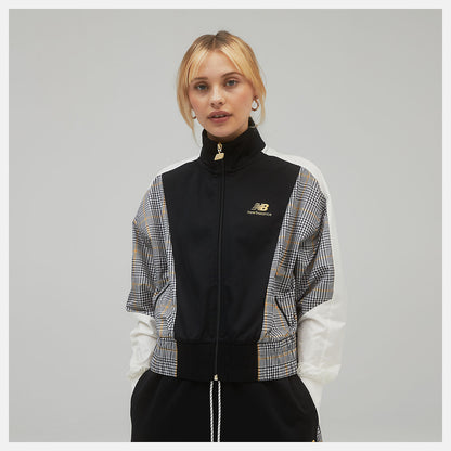 Black NB Athletics Higher Learning Stripe Track Jacket | New Balance Clothing