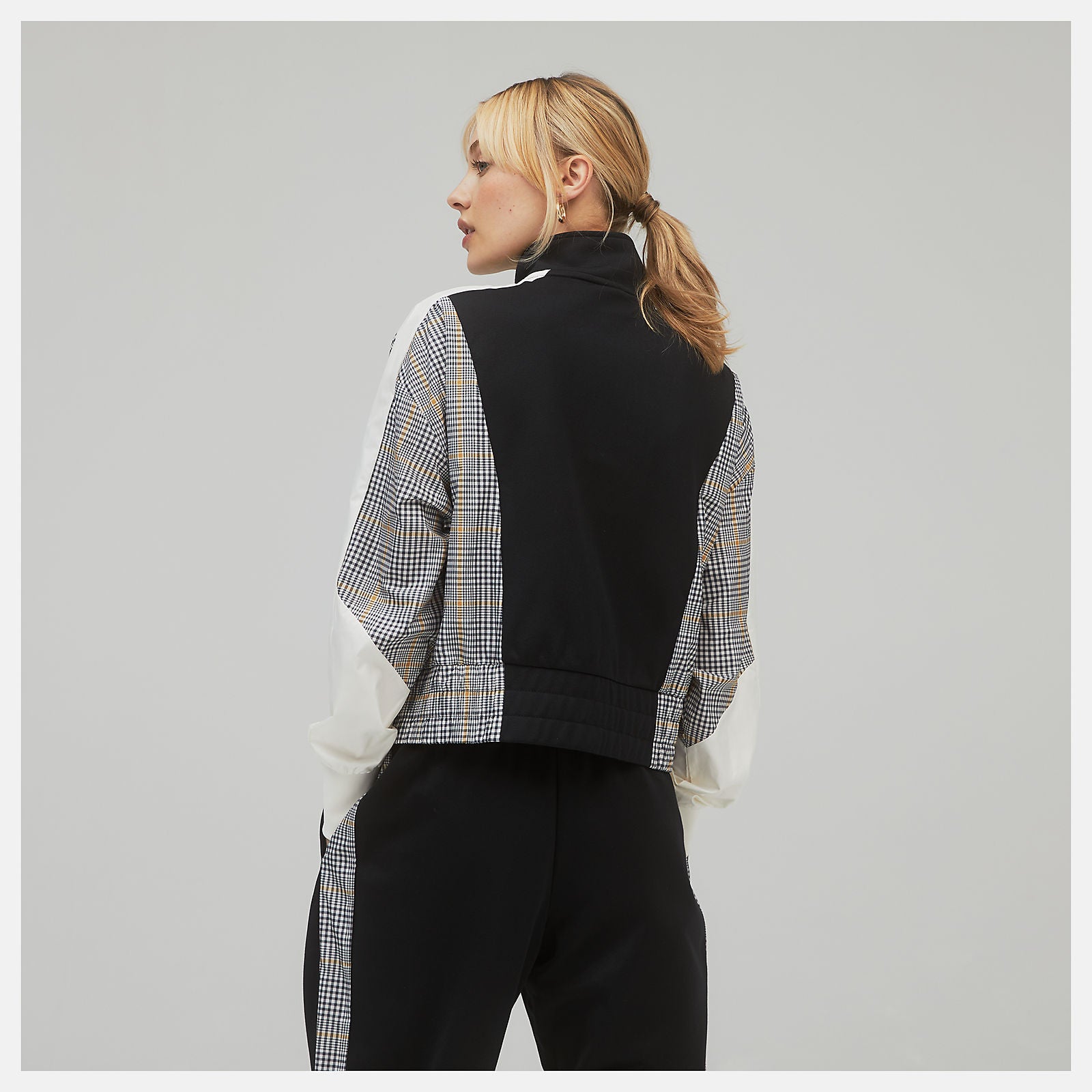Black NB Athletics Higher Learning Stripe Track Jacket | New Balance Clothing