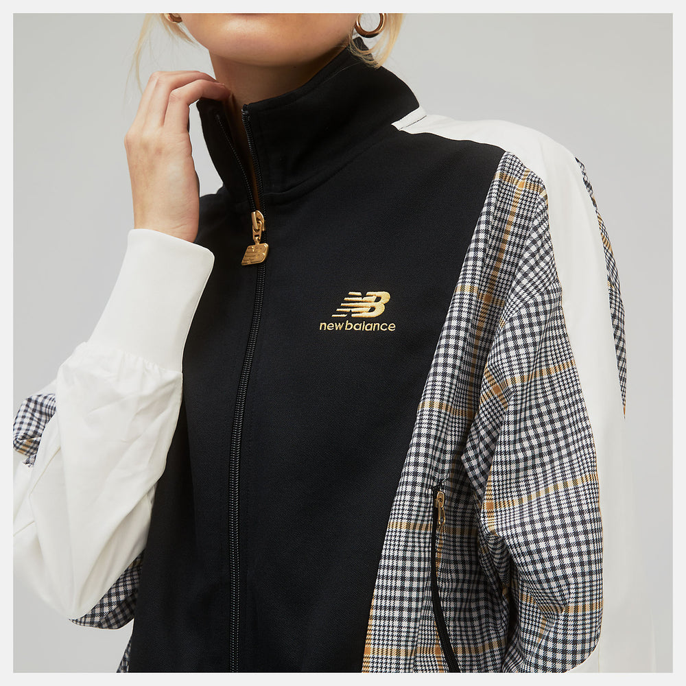 Black NB Athletics Higher Learning Stripe Track Jacket | New Balance Clothing