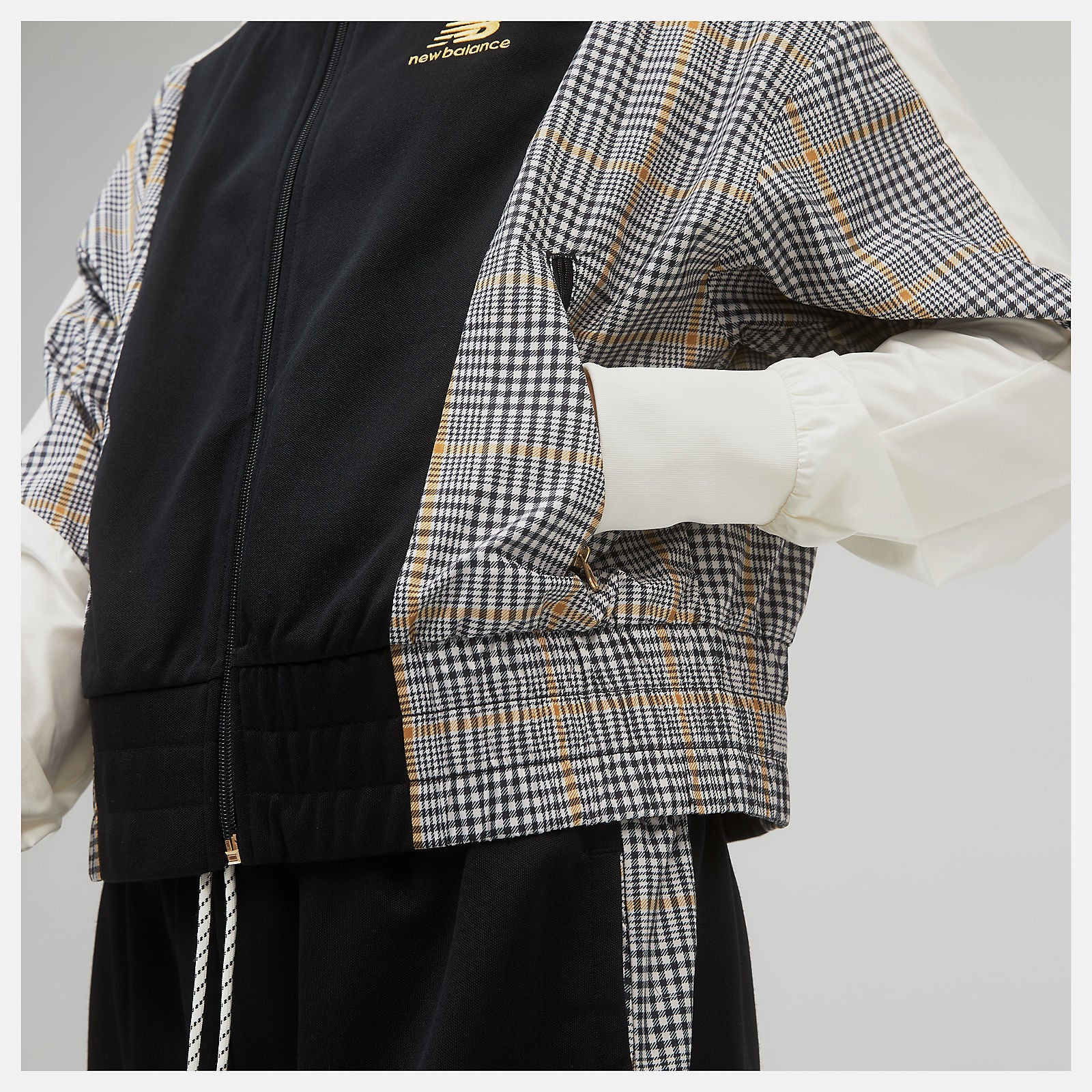 Black NB Athletics Higher Learning Stripe Track Jacket | New Balance Clothing