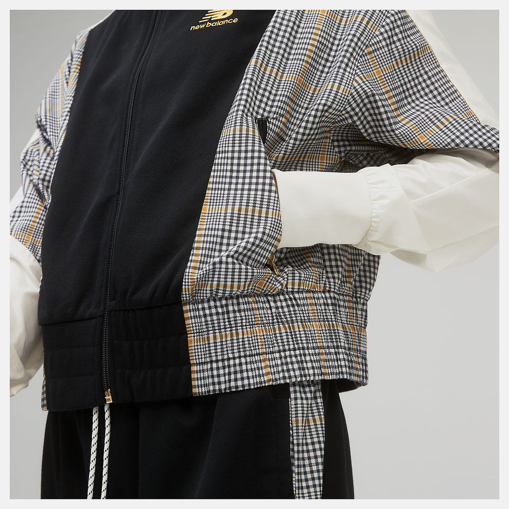 Black NB Athletics Higher Learning Stripe Track Jacket | New Balance Clothing
