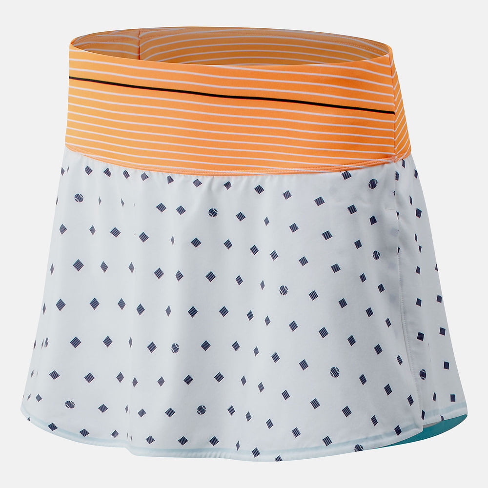 Orange Printed Tournament Skort | New Balance Clothing
