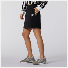 Black NB Athletics Collide Terry Skirt | New Balance Clothing
