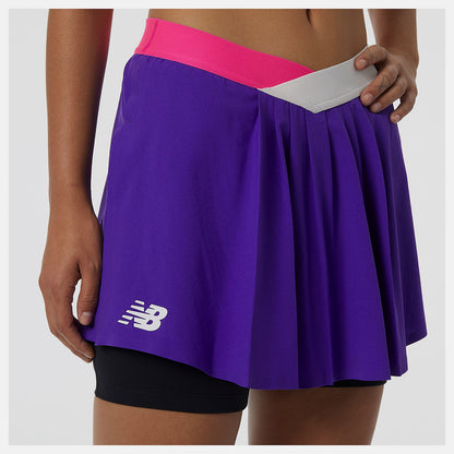 Deep Violet Tournament Woven Skort | New Balance Clothing