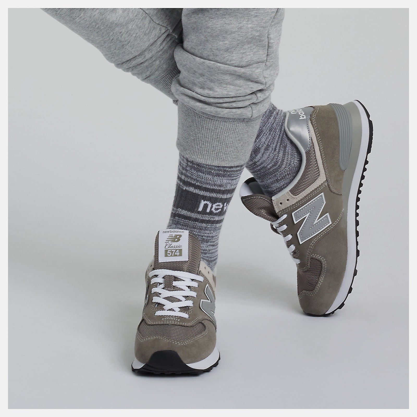 Grey/White 574 Core | New Balance Shoes