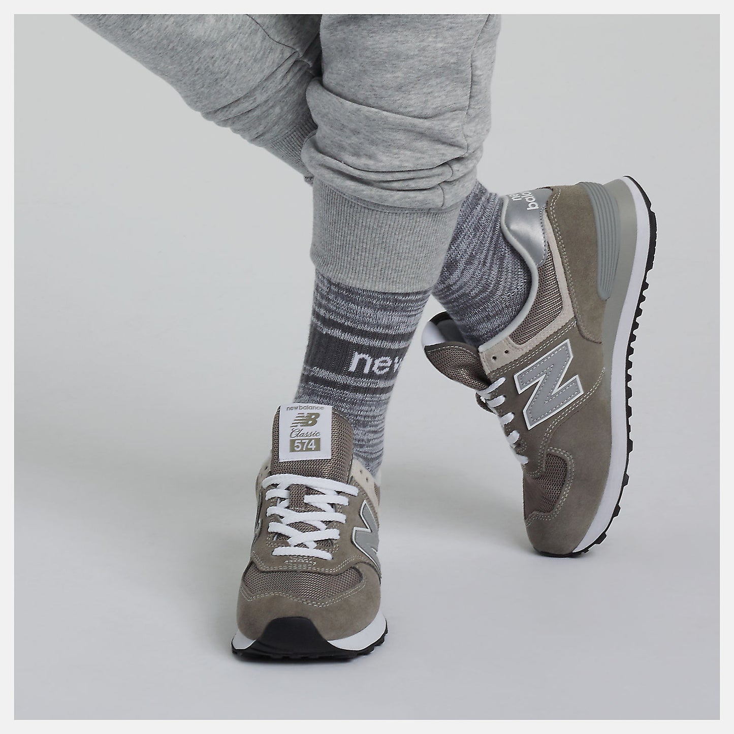 Grey/White 574 Core | New Balance Shoes