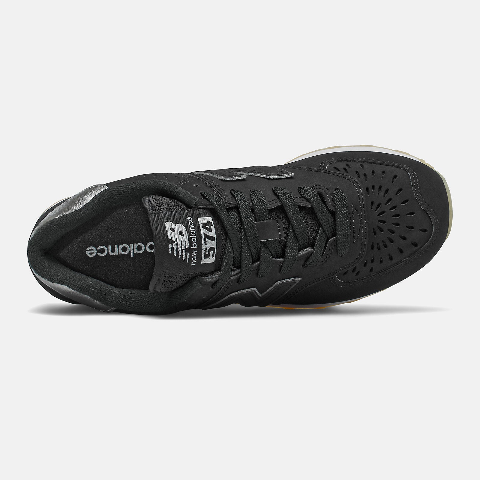 Black/Dark Silver Metallic 574 | New Balance Shoes