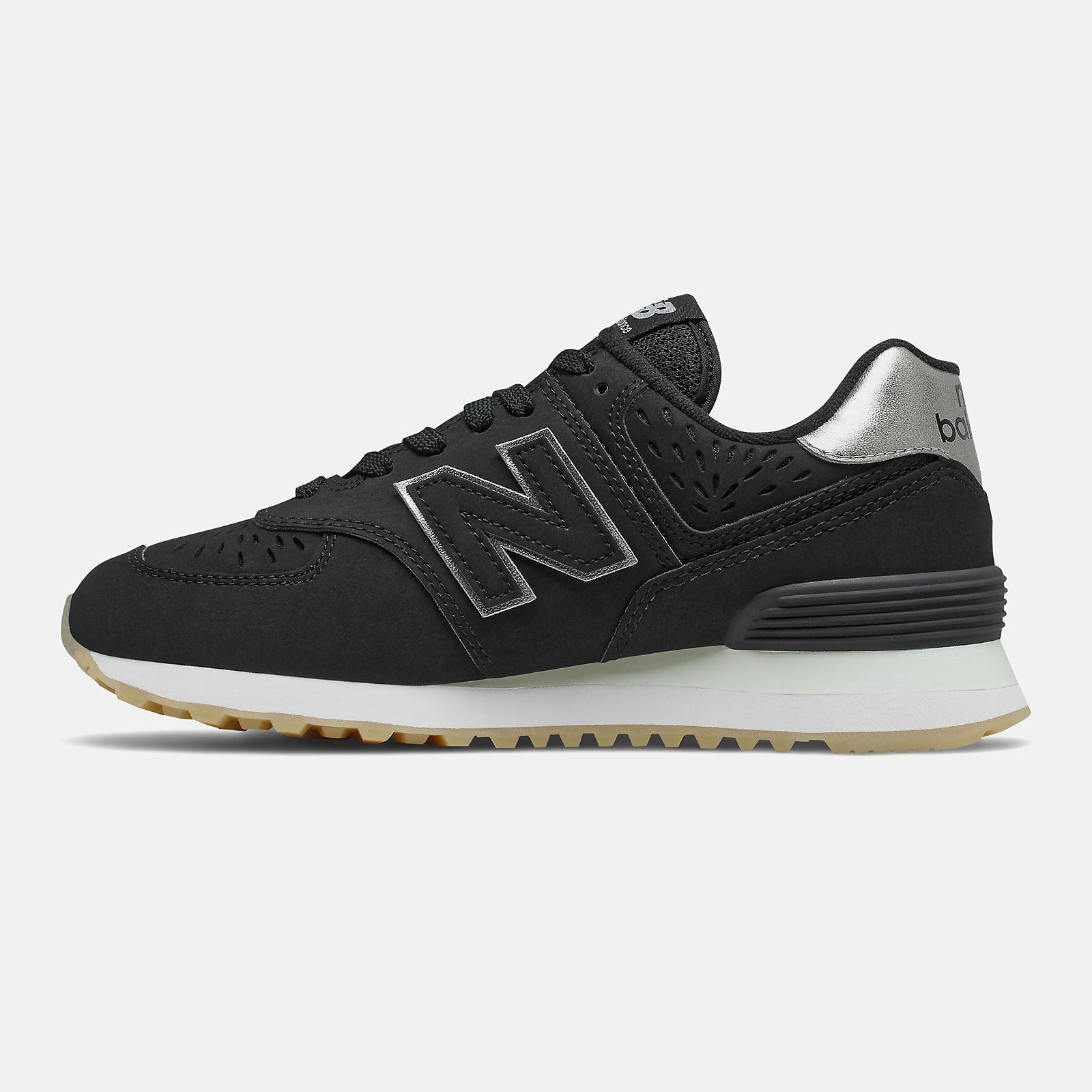 Black/Dark Silver Metallic 574 | New Balance Shoes