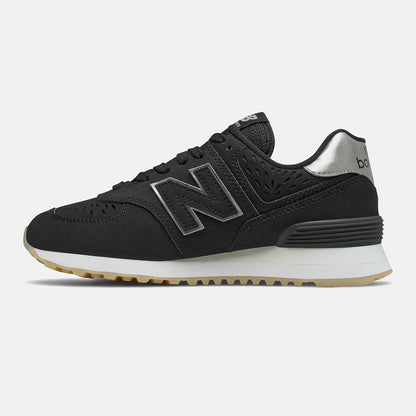 Black/Dark Silver Metallic 574 | New Balance Shoes