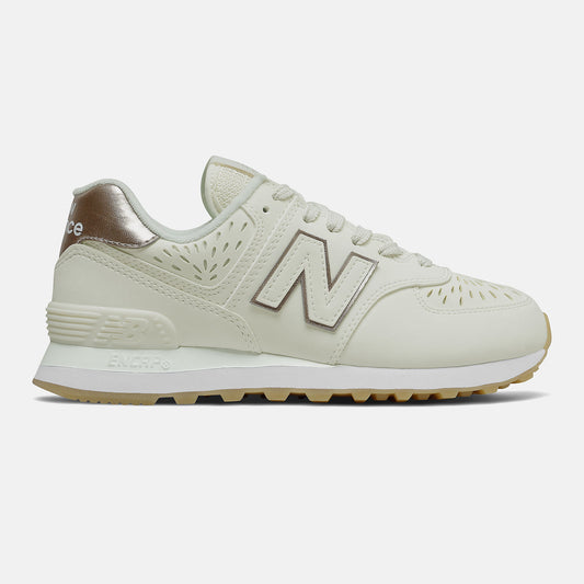 Sea Salt/Light Gold Metallic 574 | New Balance Shoes