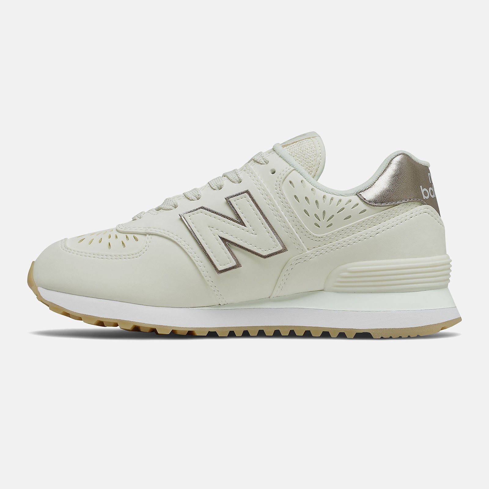 Sea Salt/Light Gold Metallic 574 | New Balance Shoes