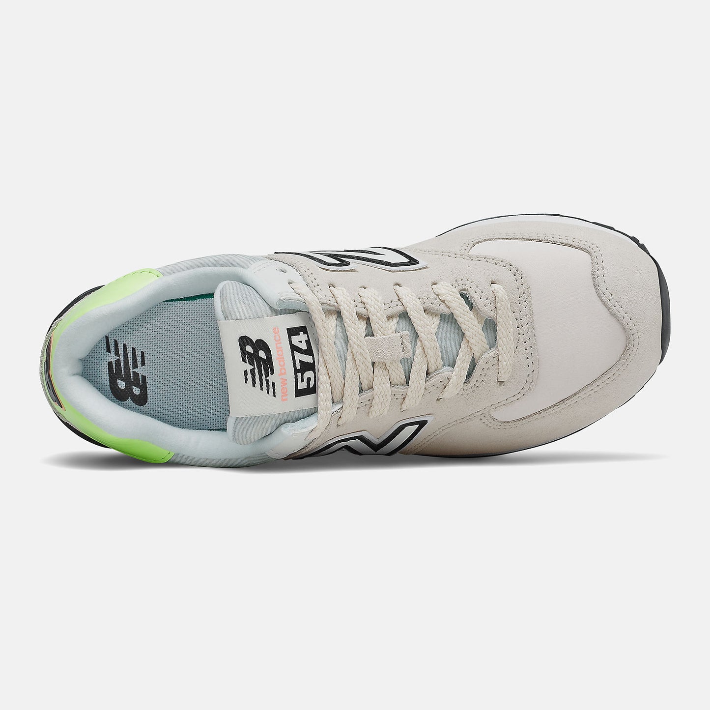 Raw Silk/Bleached Lime Glo 574 | New Balance Shoes