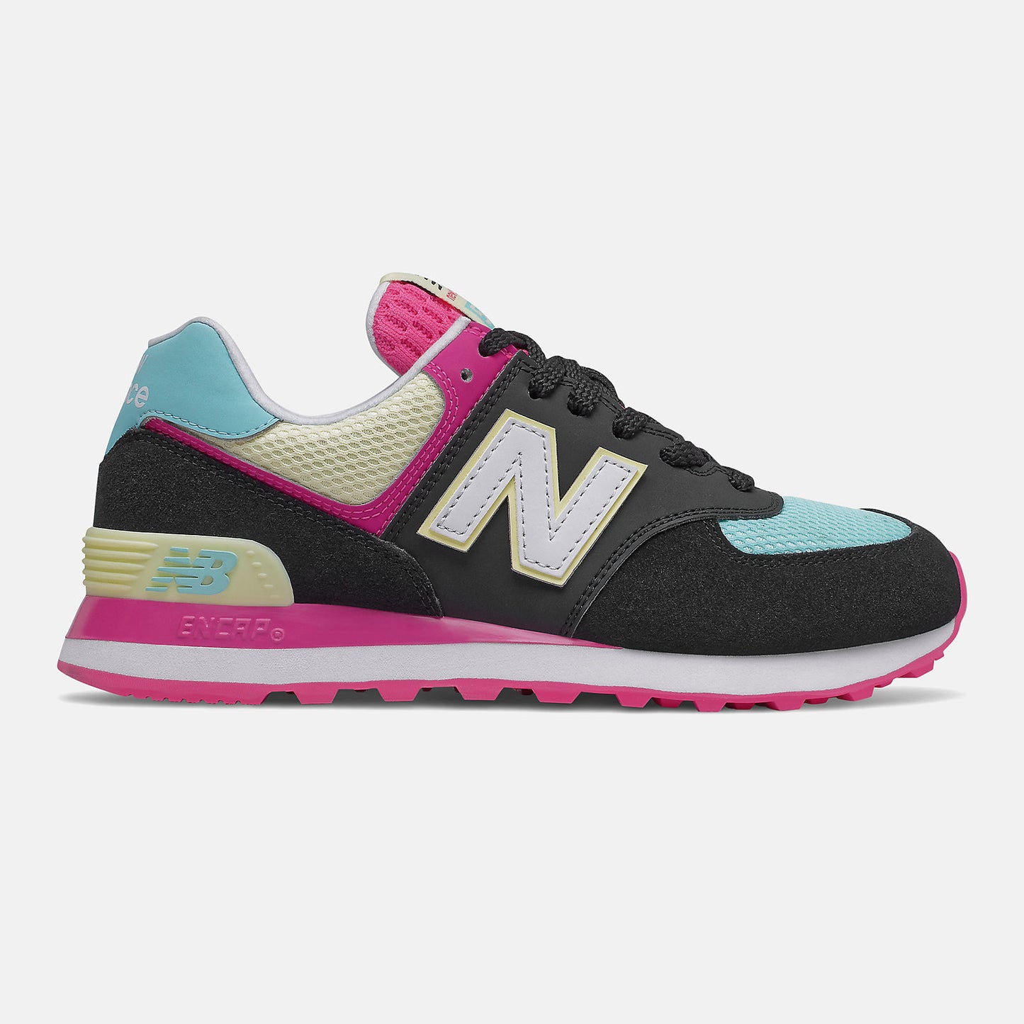 Black/Pink Glo 574 | New Balance Shoes