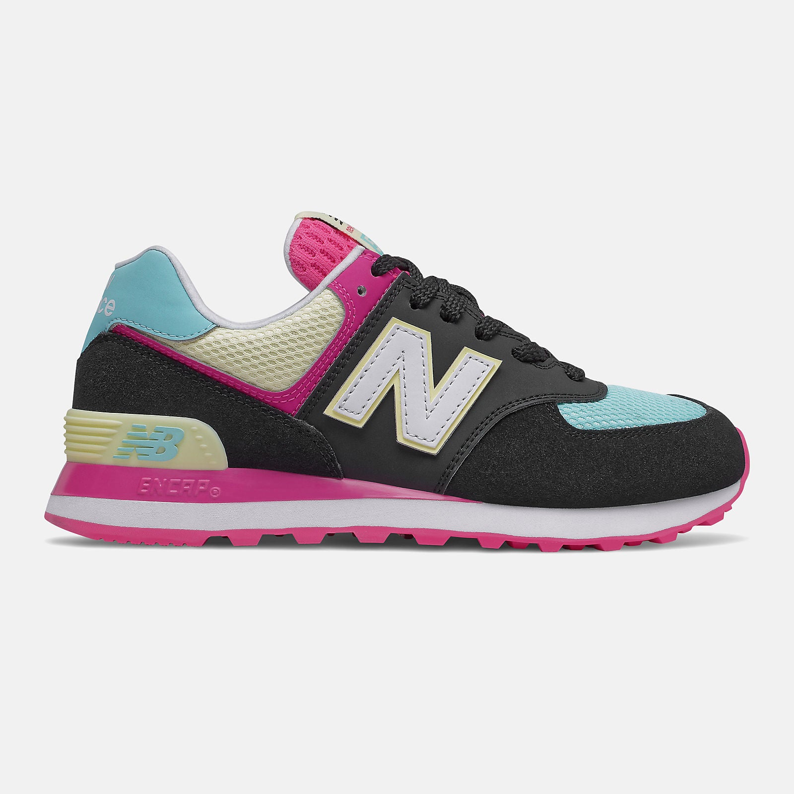 Black/Pink Glo 574 | New Balance Shoes