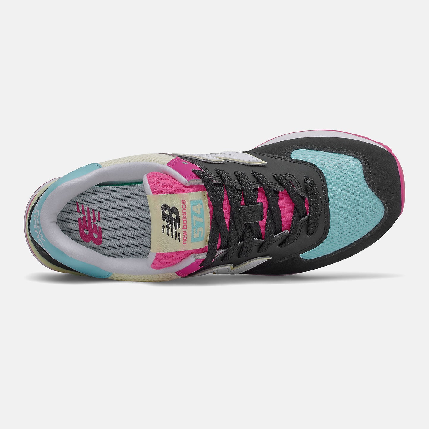 Black/Pink Glo 574 | New Balance Shoes
