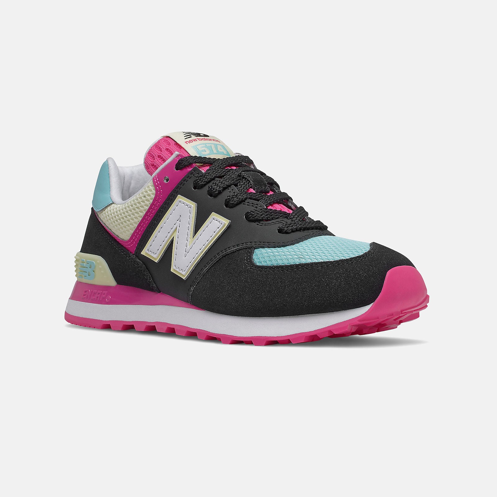 Black/Pink Glo 574 | New Balance Shoes