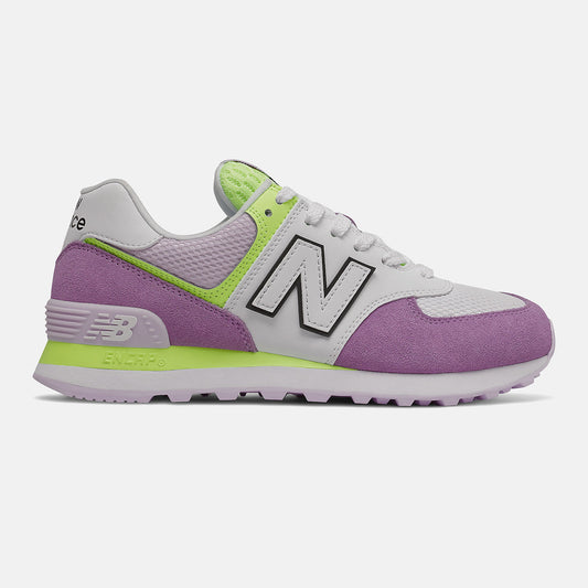 Purple/Bleached Lime Glo 574 | New Balance Shoes