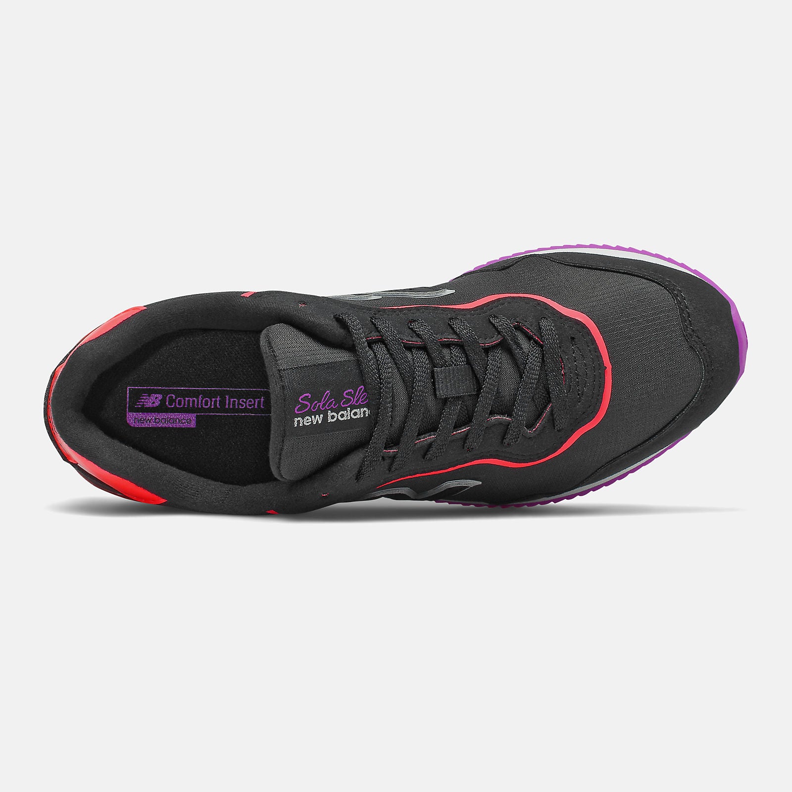 Black/Vivid Coral Sola Sleek | New Balance Shoes