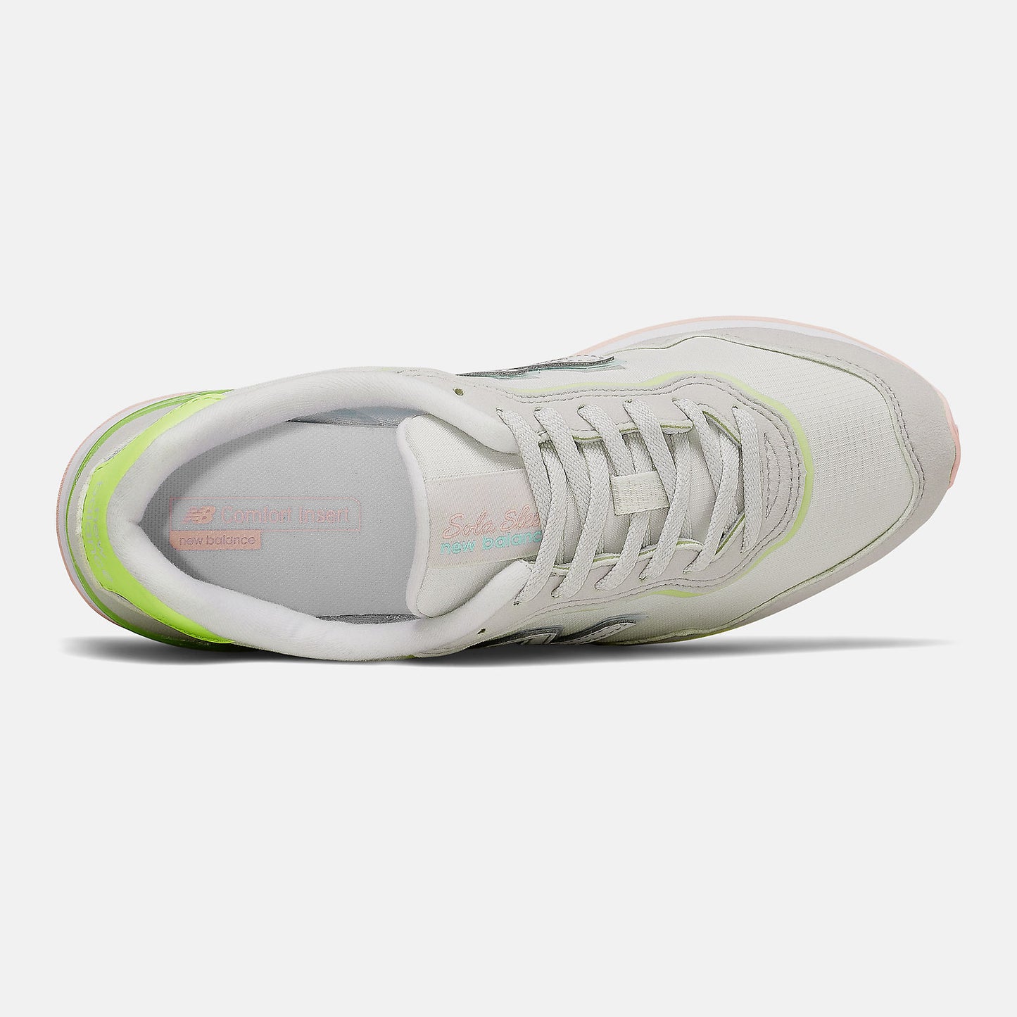 Nimbus Cloud/Bleached Lime Glo Sola Sleek | New Balance Shoes