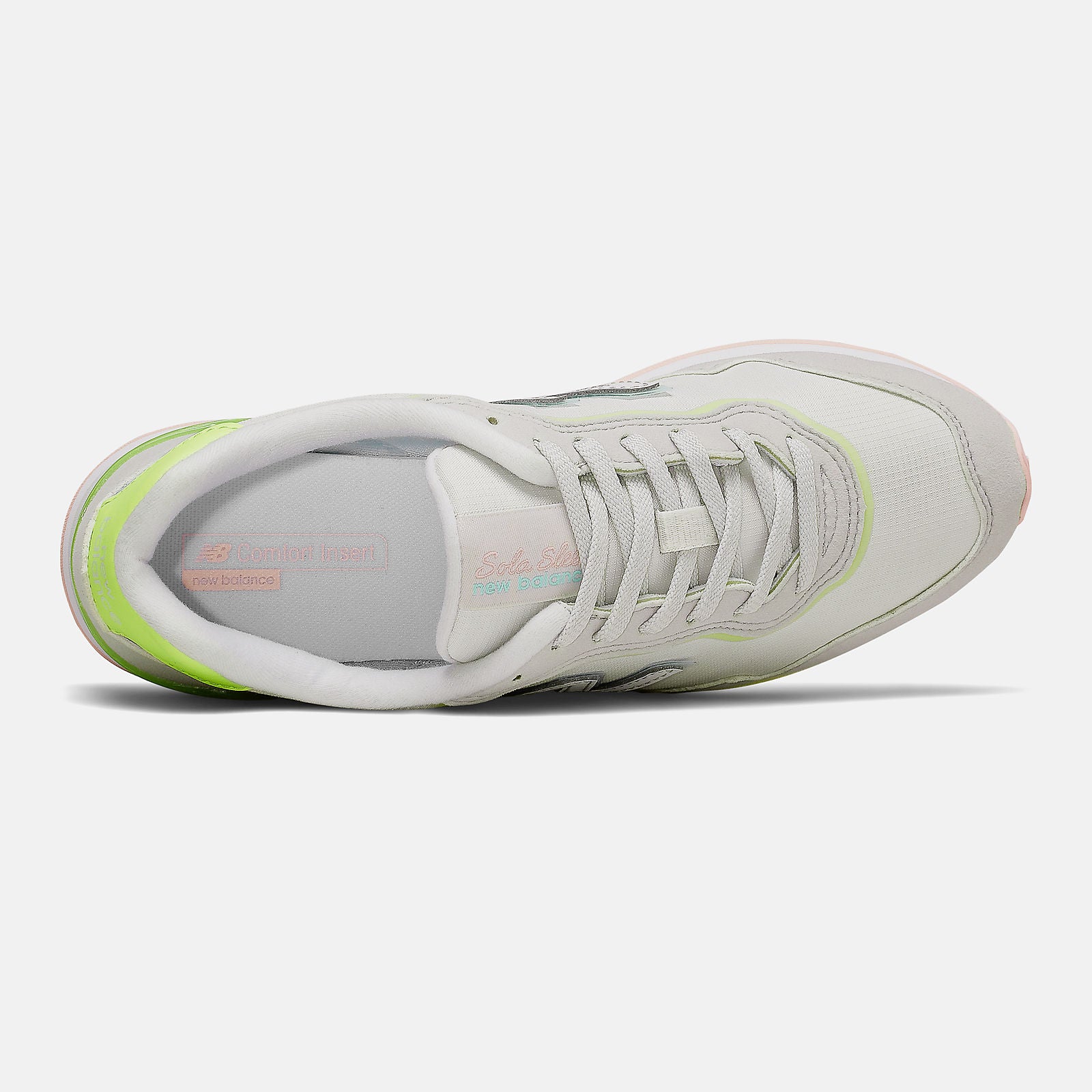 Nimbus Cloud/Bleached Lime Glo Sola Sleek | New Balance Shoes