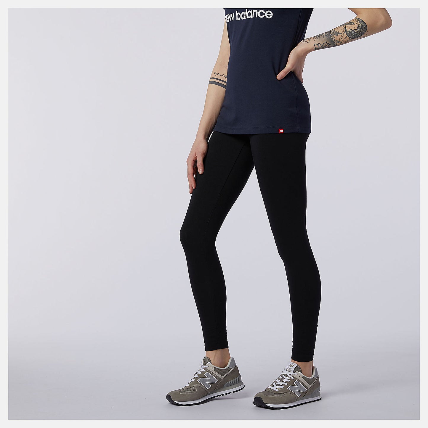 Black Athletics Core Legging | New Balance Clothing