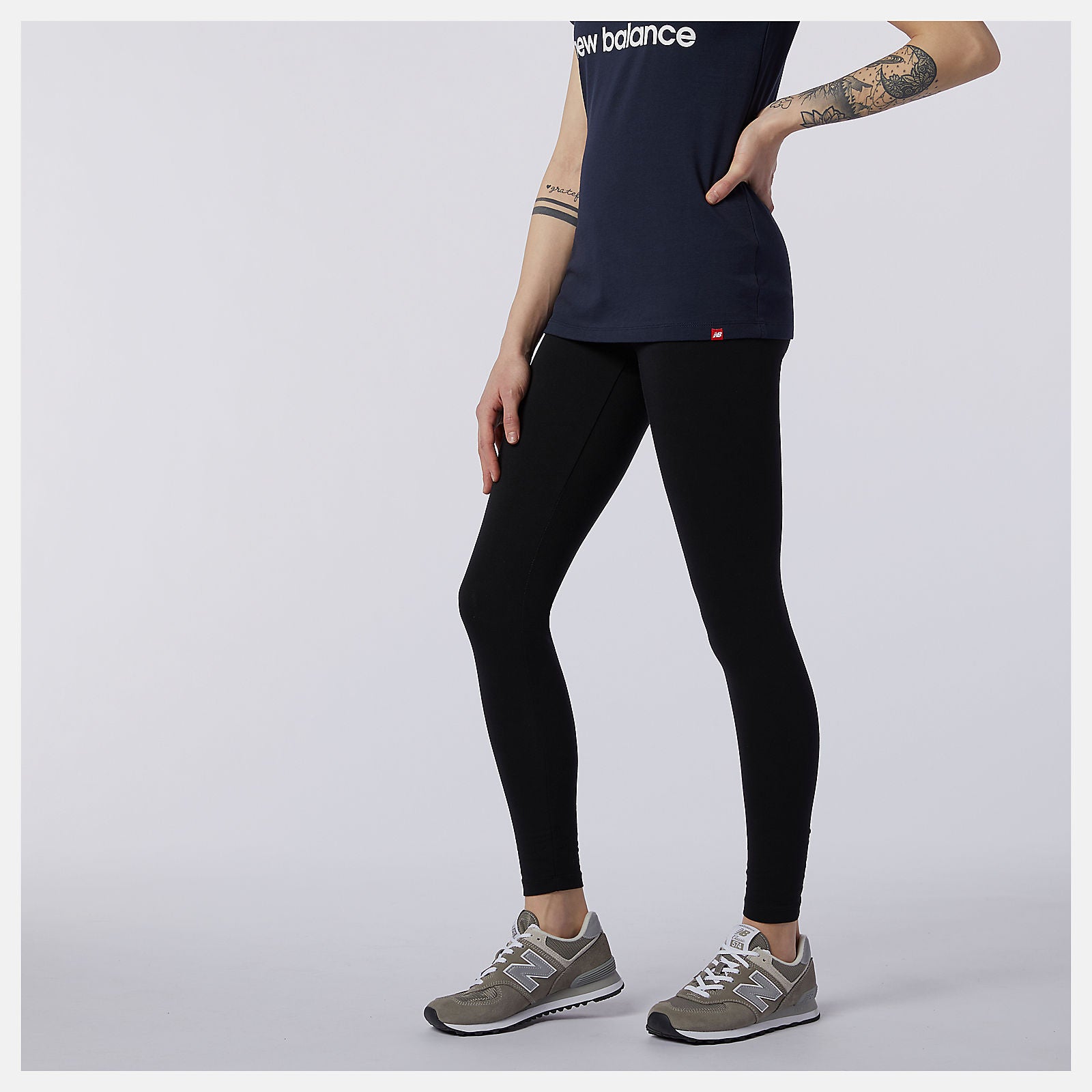 Black Athletics Core Legging | New Balance Clothing