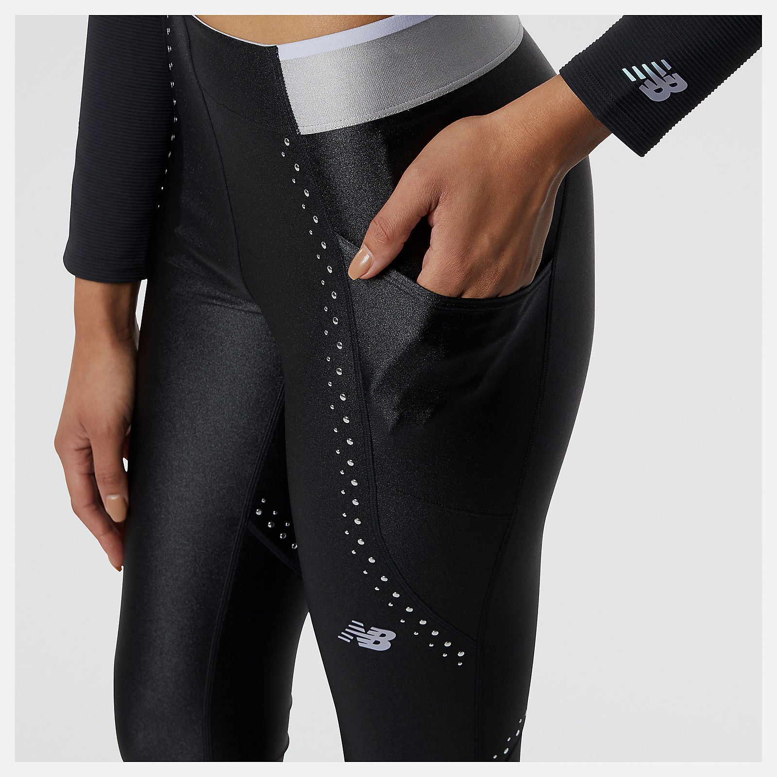 Black Syd 7/8 Tight | New Balance Clothing