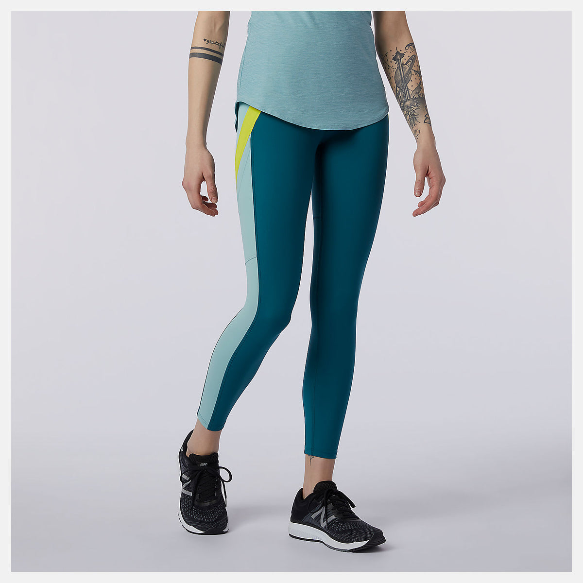 Mountain Teal Transform 7/8 NBSleek Tight | New Balance Clothing