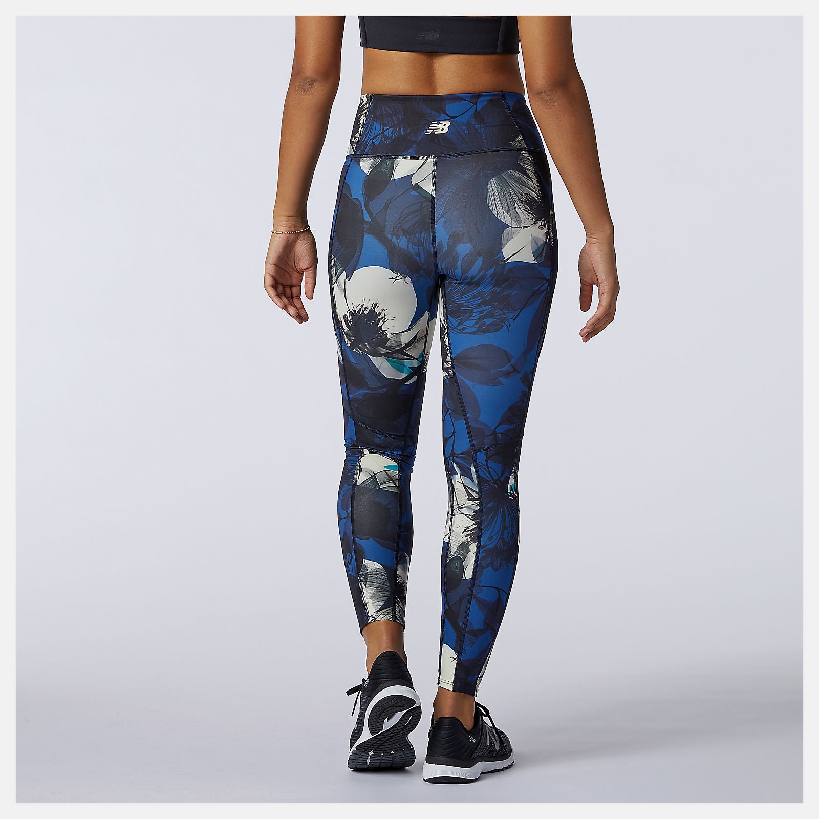 Blue Transform 7/8 NBSleek Printed Tight | New Balance Clothing