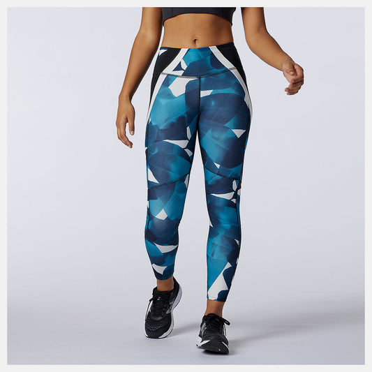 Deep Sky Transform 7/8 NBSleek Printed Tight | New Balance Clothing