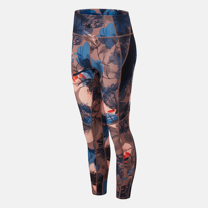 Pink Transform 7/8 NBSleek Printed Tight | New Balance Clothing