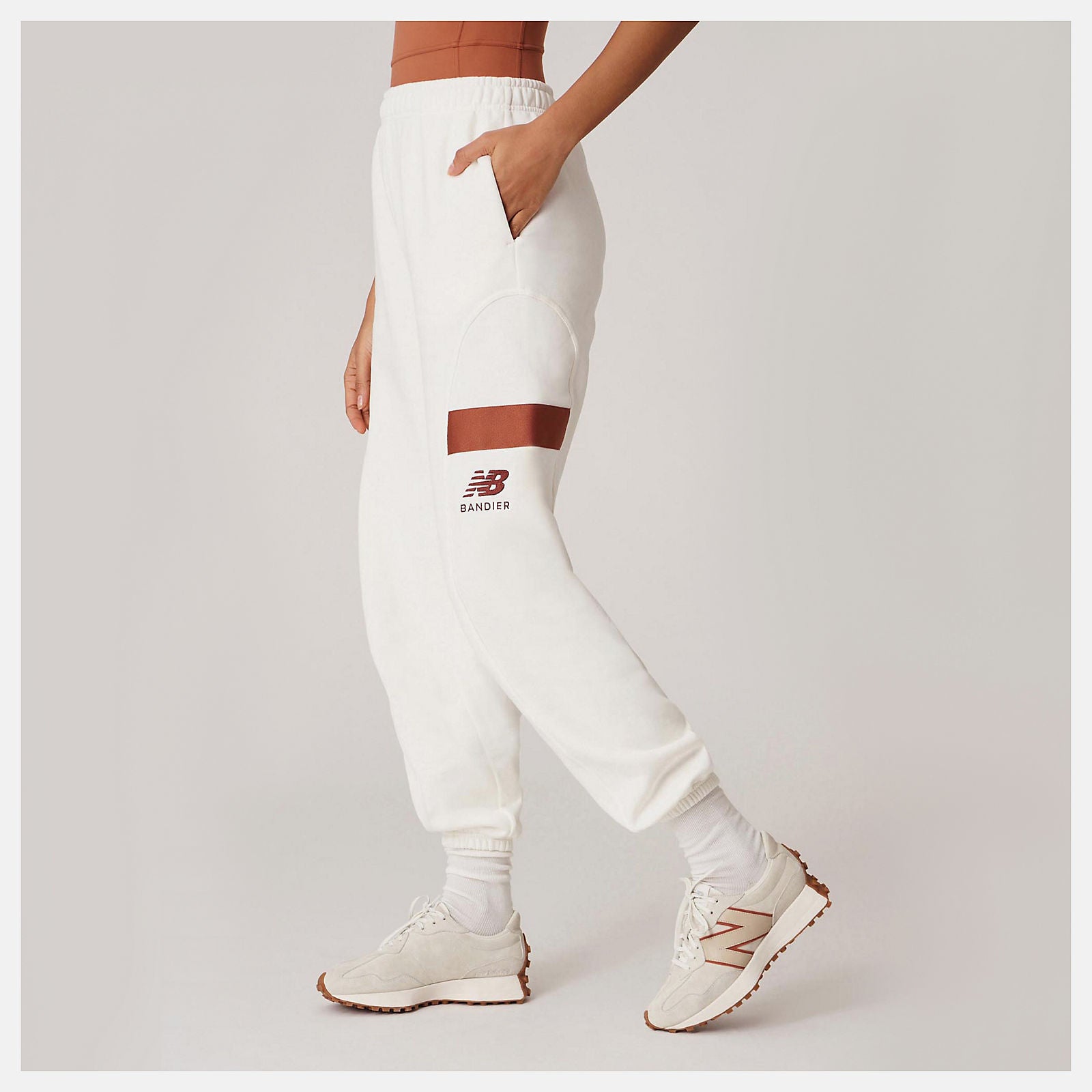 Sea Salt Bandier Fleece Jogger | New Balance Clothing