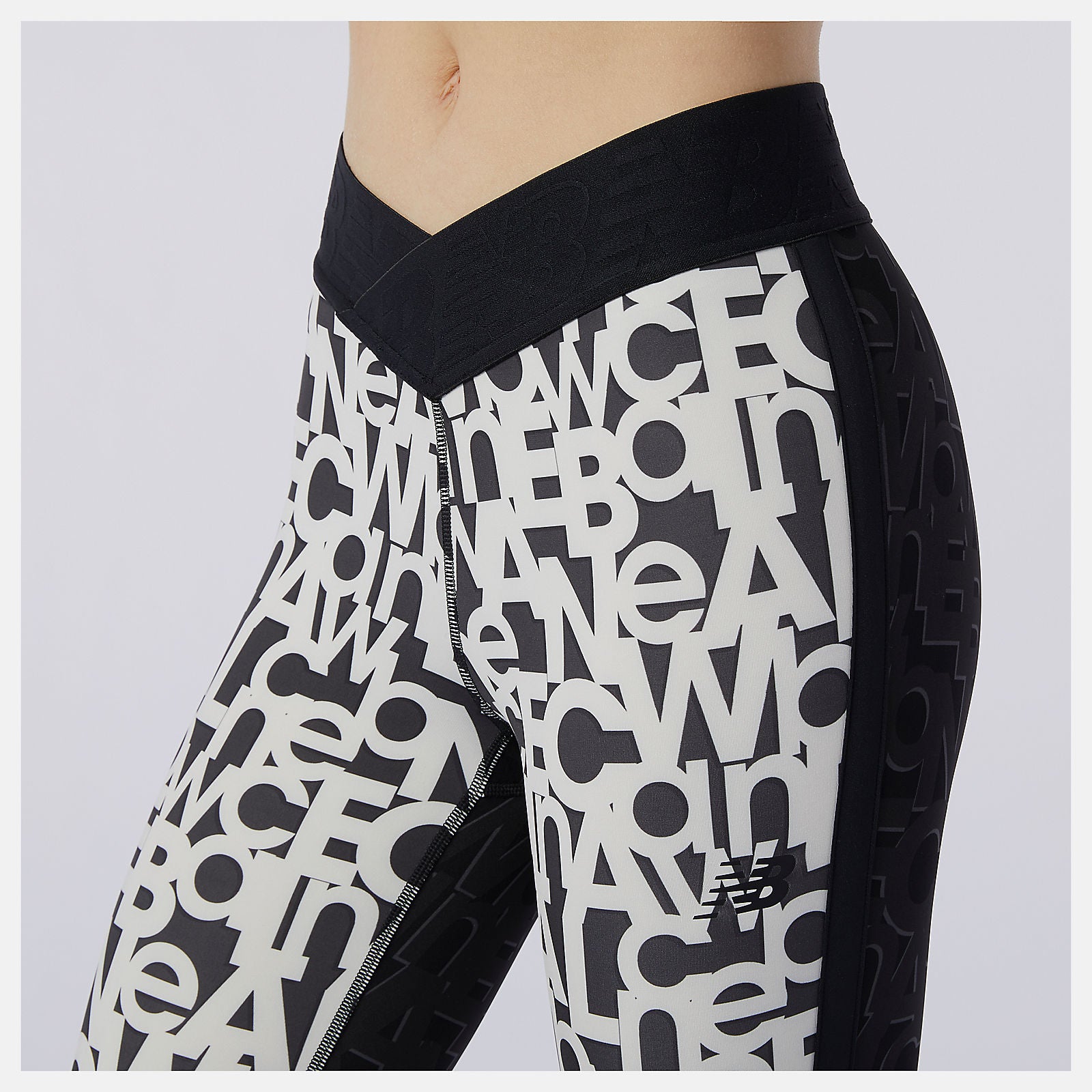 White Relentless Printed High Rise 7/8 Tight | New Balance Clothing
