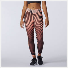 Paradise Pink Relentless Printed High Rise 7/8 Tight | New Balance Clothing