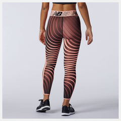 Paradise Pink Relentless Printed High Rise 7/8 Tight | New Balance Clothing