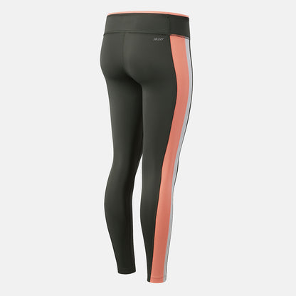Black Spruce Accelerate Colorblock Tight | New Balance Clothing
