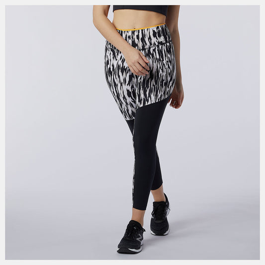 Black Multi Printed Fast Flight Tight | New Balance Clothing