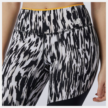Black Multi Printed Fast Flight Tight | New Balance Clothing