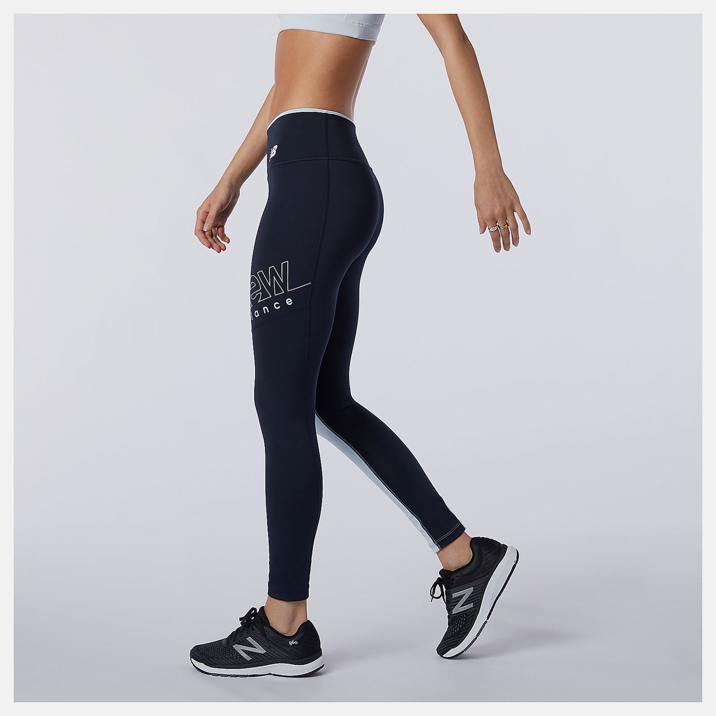 UV Blue Heather Printed Fast Flight Tight | New Balance Clothing