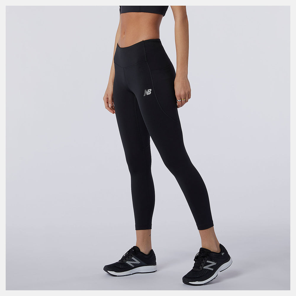 Black Impact Run Crop | New Balance Clothing