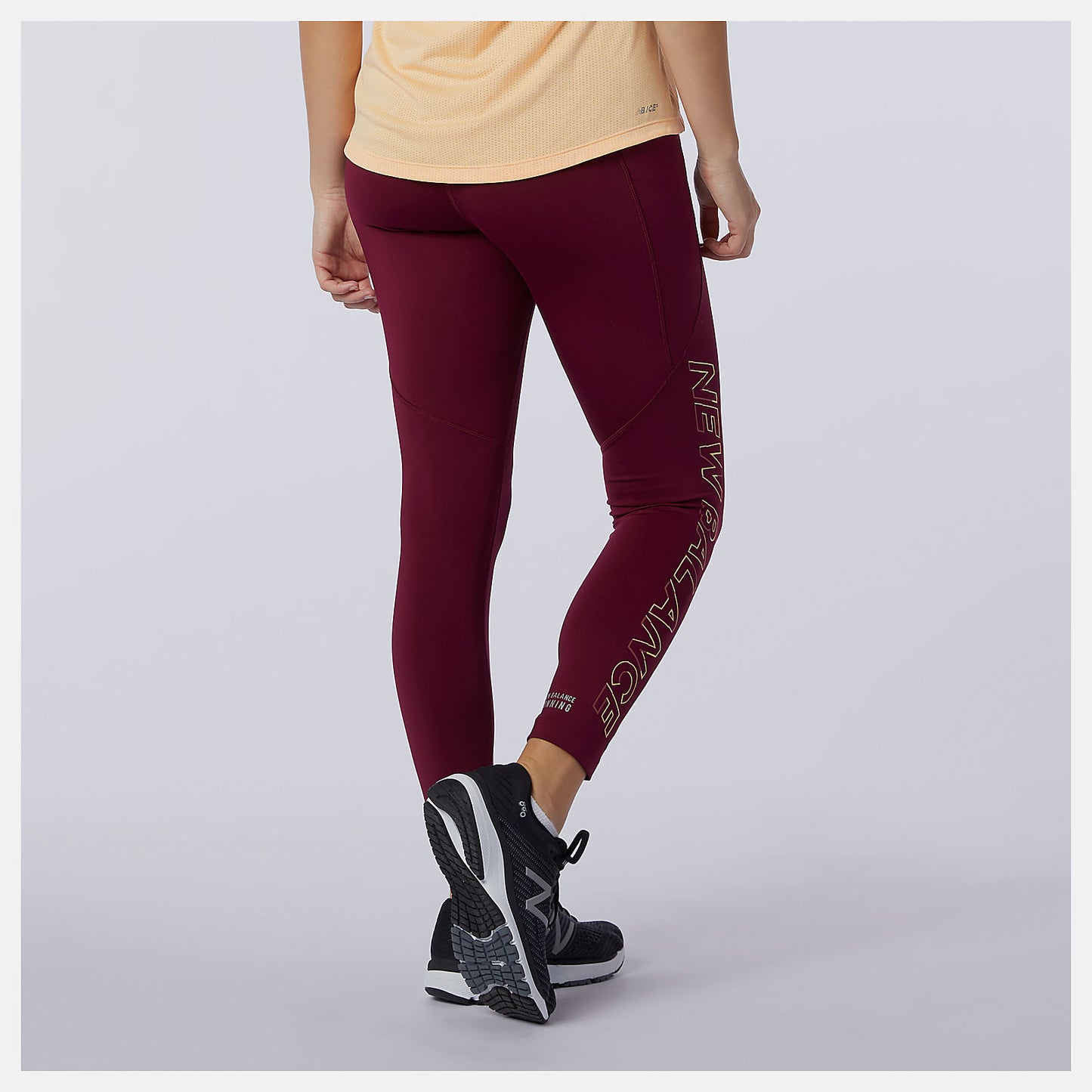 Garnet Printed Impact Run Crop | New Balance Clothing