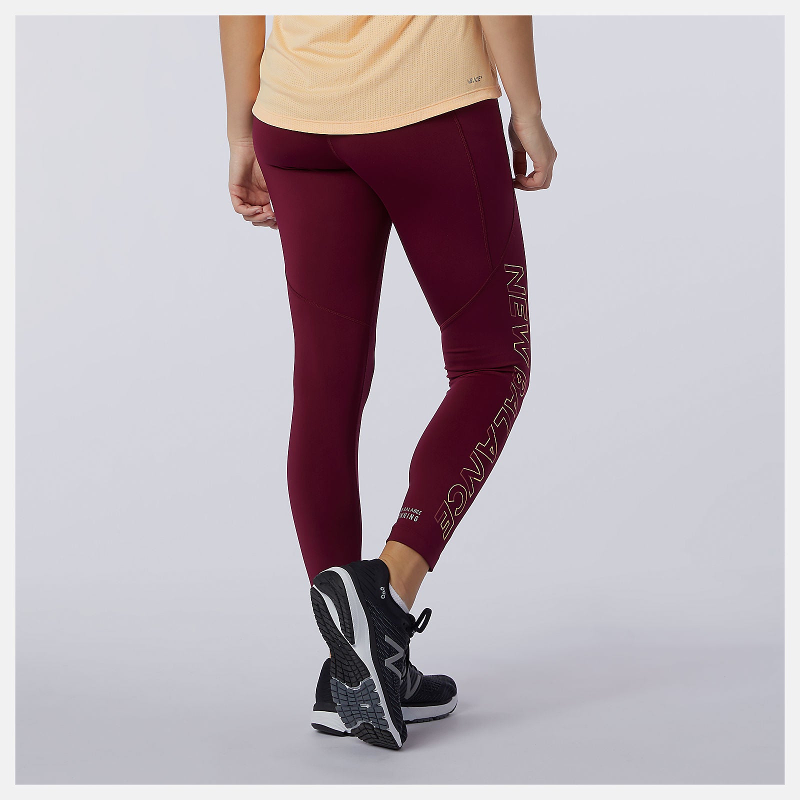 Garnet Printed Impact Run Crop | New Balance Clothing