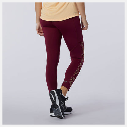 Garnet Printed Impact Run Crop | New Balance Clothing