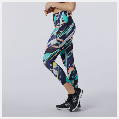 Multi Color Printed Impact Run Crop | New Balance Clothing