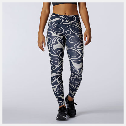 Logwood Printed Impact Run Tight | New Balance Clothing