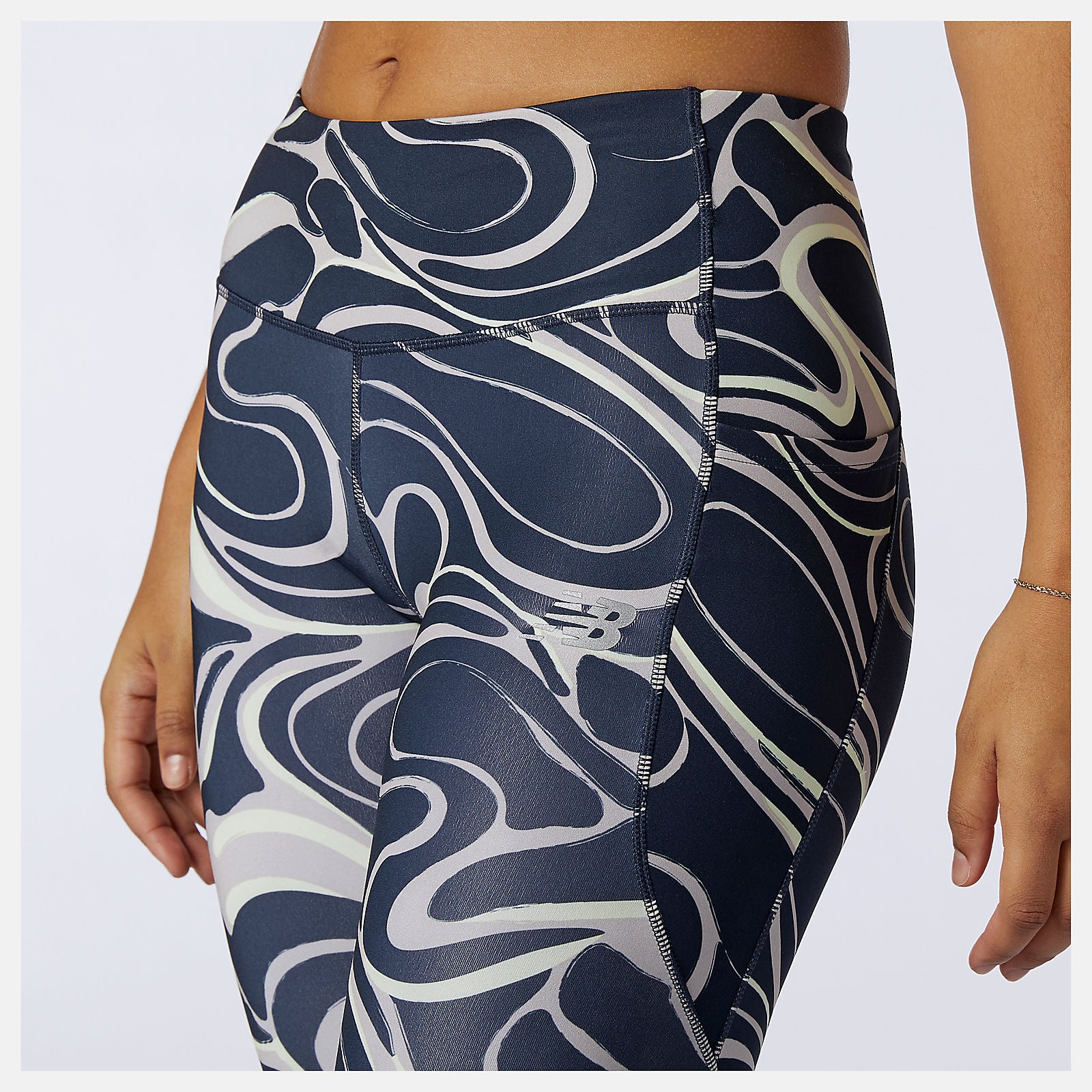 Logwood Printed Impact Run Tight | New Balance Clothing