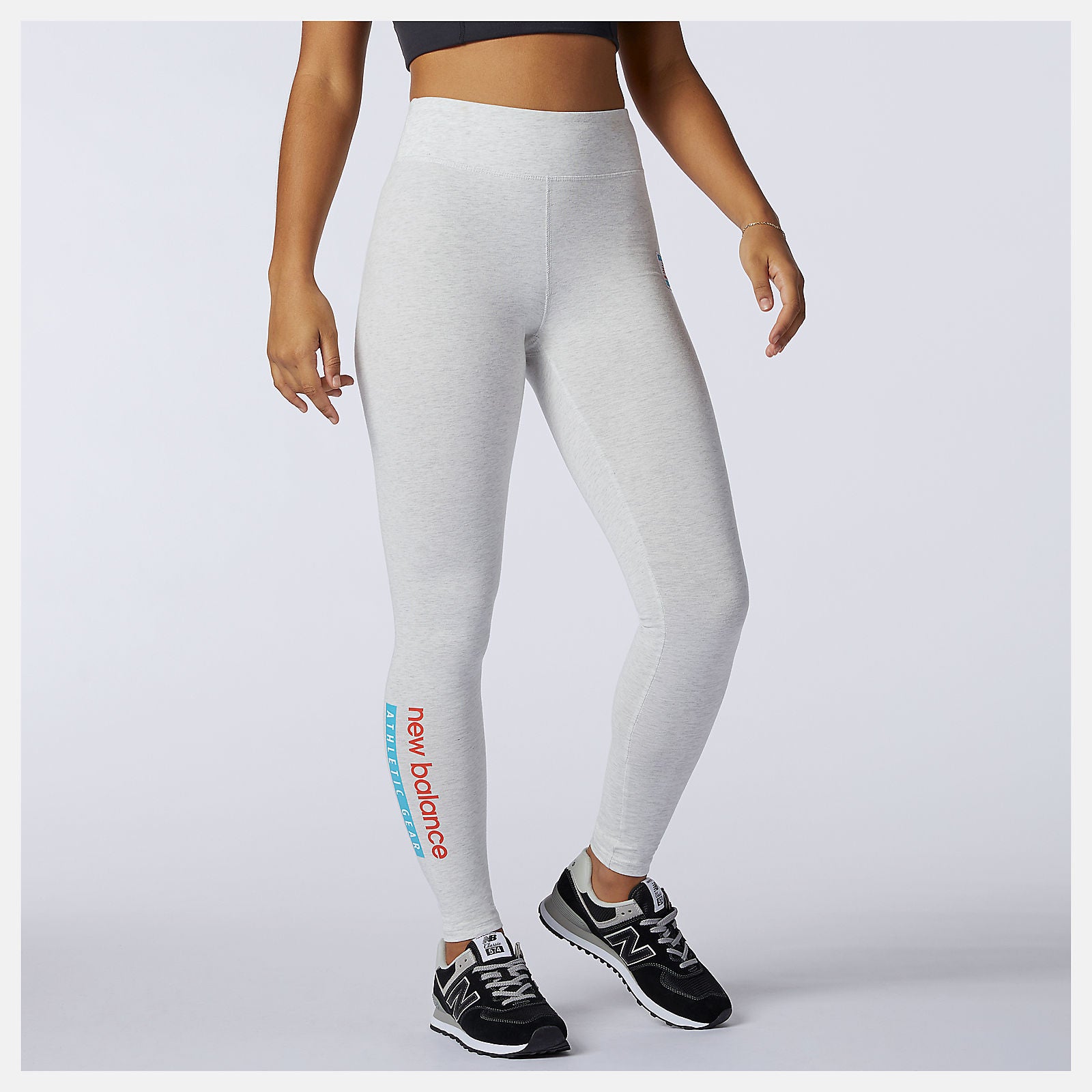 Sea Salt Heather NB Essentials Field Day Legging | New Balance Clothing